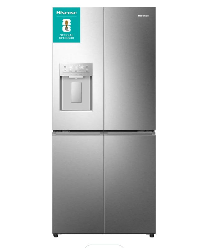 Hisense PureFlat RQ5P470SYID Non-Plumbed American Fridge Freezer - Stainless Steel