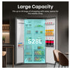 Hisense RS5P528STIE Non-Plumbed Total No Frost Multi-door American Fridge Freezer - Stainless Steel