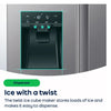 Hisense RS694N4BCE Plumbed Total No Frost American Fridge Freezer - Stainless Steel  (Water + Ice)