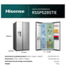 Hisense RS5P528STIE Non-Plumbed Total No Frost Multi-door American Fridge Freezer - Stainless Steel