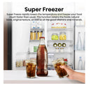 Hisense RS694N4BCE Plumbed Total No Frost American Fridge Freezer - Stainless Steel  (Water + Ice)