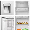 Hisense RS818N4IIE American Fridge Freezer - S/Steel : (Water + Ice)