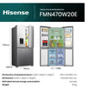 Hisense FMN470W20E Wifi Connected Total No Frost Multi-door American Fridge Freezer - Stainless Steel