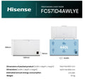 Hisense FC571D4AWLYE Chest Freezer - White