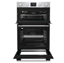 Hisense BI6095HGXUK Built In Electric Double Oven and Gas Hob Pack - Stainless Steel