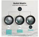 Hisense 3S Series WF3S8043BT3 8kg WiFi Connected Washing Machine with 1400 rpm - Titanium