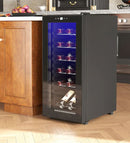 HOMCOM 50L Wine Cooler, 18 Bottles,