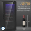 HOMCOM 50L Wine Cooler, 18 Bottles,