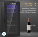 HOMCOM 50L Wine Cooler, 18 Bottles,