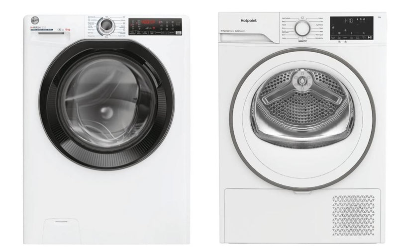 Hoover Washing Machine (14kg) + Hotpoint Dryer (11kg) Combination