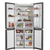 Hoover HHCR3818ENPL Non-Plumbed Total No Frost Multi-door American Fridge Freezer - Inox