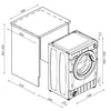 Hoover H-WASH 300 HBW 49TAMEJ-80 Integrated 9kg Washing Machine with 1400 rpm