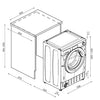 Hoover H-WASH 400 Pro BH4S69M6DB9RJ-80 Integrated 9kg WiFi Connected Washing Machine with 1600 rpm - Anthracite