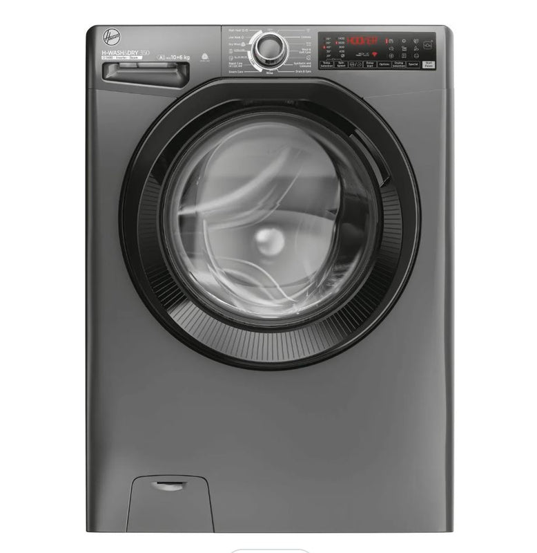 Hoover H-WASH&DRY 350 H3DPS41066TABR80 Wifi Connected 10Kg / 6Kg Washer Dryer with 1400 rpm - Graphite