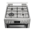 Hotpoint HDD6GDC2WX 60cm Wide Double Oven Dual Fuel Cooker - Stainless Steel