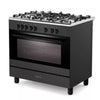 KENWOOD CK500DF 90 cm Dual Fuel Range Cooker – Matt Black & Chrome