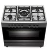 KENWOOD CK500DF 90 cm Dual Fuel Range Cooker – Matt Black & Chrome
