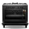 KENWOOD CK500DF 90 cm Dual Fuel Range Cooker – Matt Black & Chrome