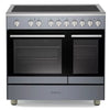 KENWOOD CK602C-SL 90 cm Electric Ceramic Range Cooker - Slate Grey & Chrome