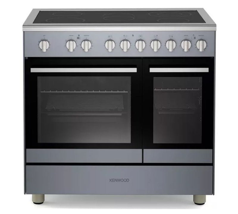 KENWOOD CK602C-SL 90 cm Electric Ceramic Range Cooker - Slate Grey & Chrome