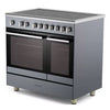 KENWOOD CK602C-SL 90 cm Electric Ceramic Range Cooker - Slate Grey & Chrome