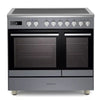 KENWOOD CK603IND-SL 90 cm Electric Induction Range Cooker - Slate Grey & Chrome