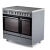 KENWOOD CK603IND-SL 90 cm Electric Induction Range Cooker - Slate Grey & Chrome
