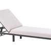 LARIANO Sun Lounger with Cushion  : Light Beige