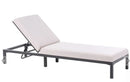 LARIANO Sun Lounger with Cushion  : Light Beige