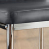 Leon Dining Chair, Grey Premium Faux Leather & Chrome x 4