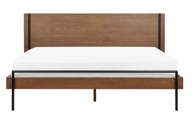 LIBERMONT Bed 180 x 200 cm Dark Ash Wood : King