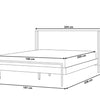 LIBERMONT Bed 180 x 200 cm Dark Ash Wood : King