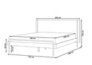 LIBERMONT Bed 180 x 200 cm Dark Ash Wood : King