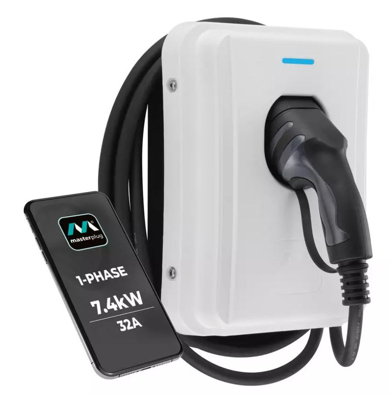 Masterplug 7.4kW 5m Electric Vehicle Charger - Inc Standard Installation