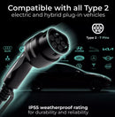 Masterplug 7.4kW 5m Tethered EV Charger - All Type 2 vehicles