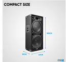 MAX215 Dual 15" Passive DJ PA Speaker Pair - 4000W
