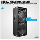MAX215 Dual 15" Passive DJ PA Speaker Pair - 4000W