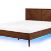 MIALET Bed with 160 x 200 cm (King Size) Dark Brown