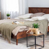 MIALET Bed with 160 x 200 cm (King Size) Dark Brown