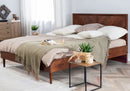 MIALET Bed with 160 x 200 cm (King Size) Dark Brown
