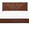 MIALET Bed with 160 x 200 cm (King Size) Dark Brown
