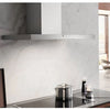 Miele DAW1920 90cm Chimney Cooker Hood for Ducted/Recirculating Ventilation - Stainless Steel