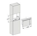 Miele M2234SC 17 Litre 37cm High, Built In Small Microwave With Grill