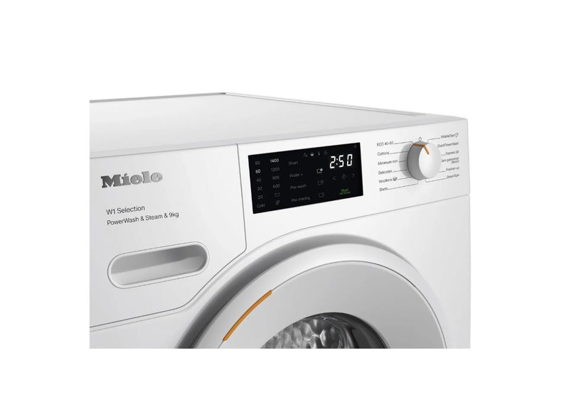 Miele W1 PowerWash WSD383 WCS 9kg WiFi Connected Washing Machine with 1400 rpm - White