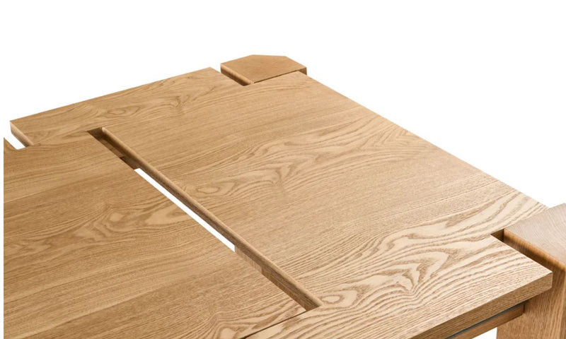 MISSION Extending Dining Table : Light Ash Wood 160/200 cm 90 cm