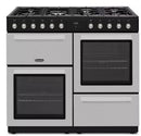 MONTPELLIER MDFRC100X 39 inch Dual Fuel Range Cooker - Inox & Chrome - 7 gas burners