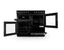 MONTPELLIER MDFRC100X 39 inch Dual Fuel Range Cooker - Inox & Chrome - 7 gas burners