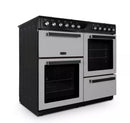 MONTPELLIER MDFRC100X 39 inch Dual Fuel Range Cooker - Inox & Chrome - 7 gas burners