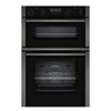 NEFF N50 U2ACH7AG7B Built In WiFi Connected Electric Double Oven with Pyrolytic Cleaning - Graphite