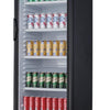 Nisbets Essentials Upright Display Fridge Cooler Black - 346Ltr